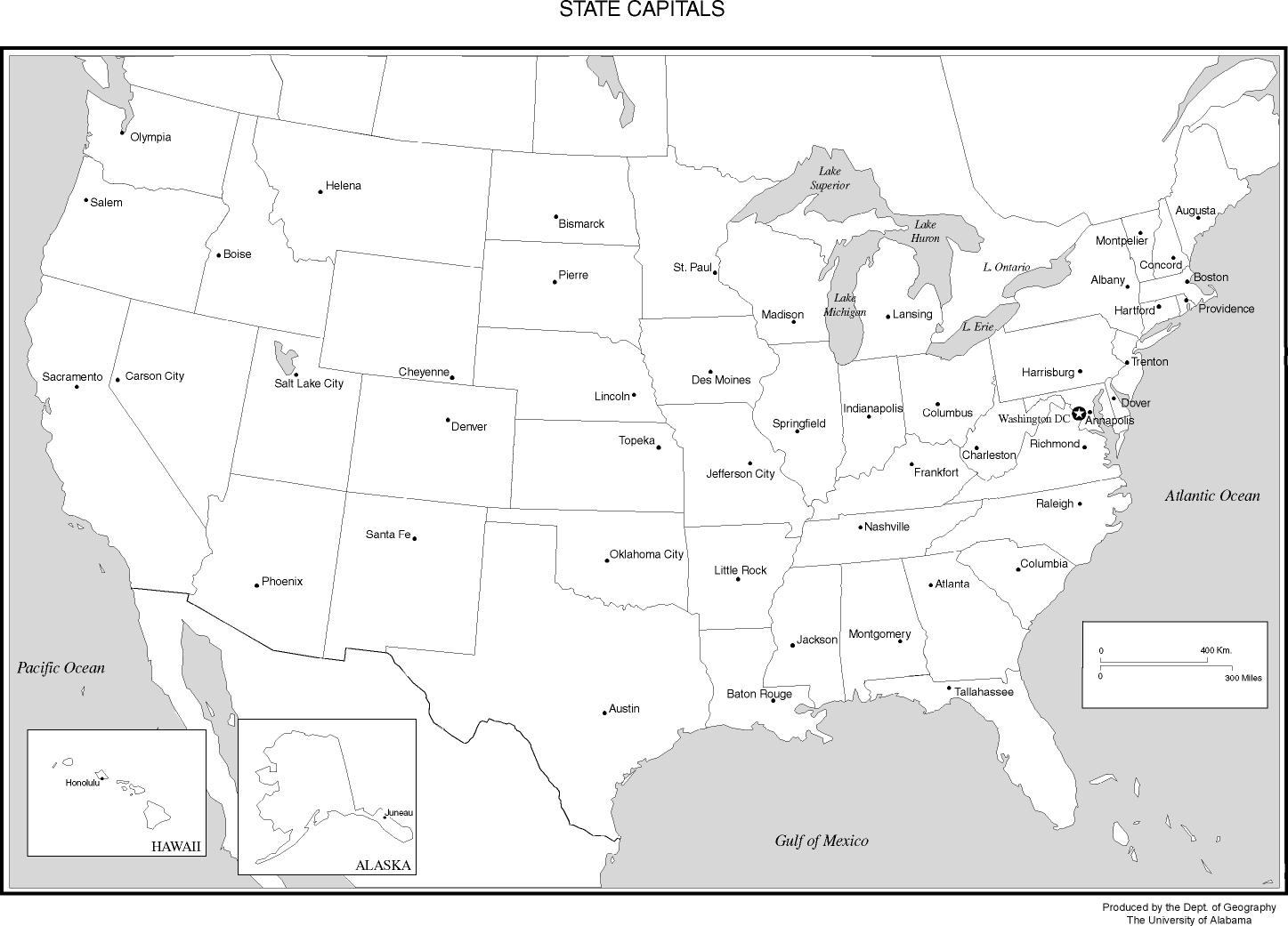 Maps Of The United States regarding Us Map Black And White Printable