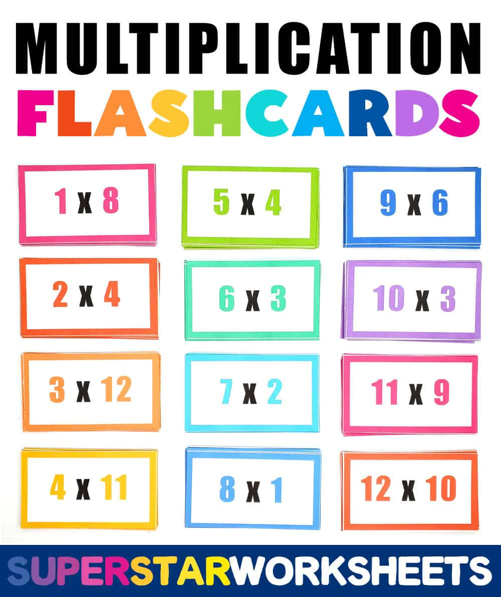 Multiplication Flashcards - Superstar Worksheets regarding Printable Multiplication Flash Cards