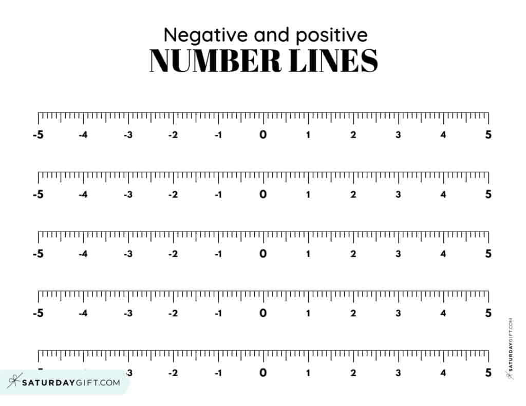 Negative And Positive Number Line - 19 Free Printable Blank Worksheets pertaining to Number Lines Negative And Positive Printable