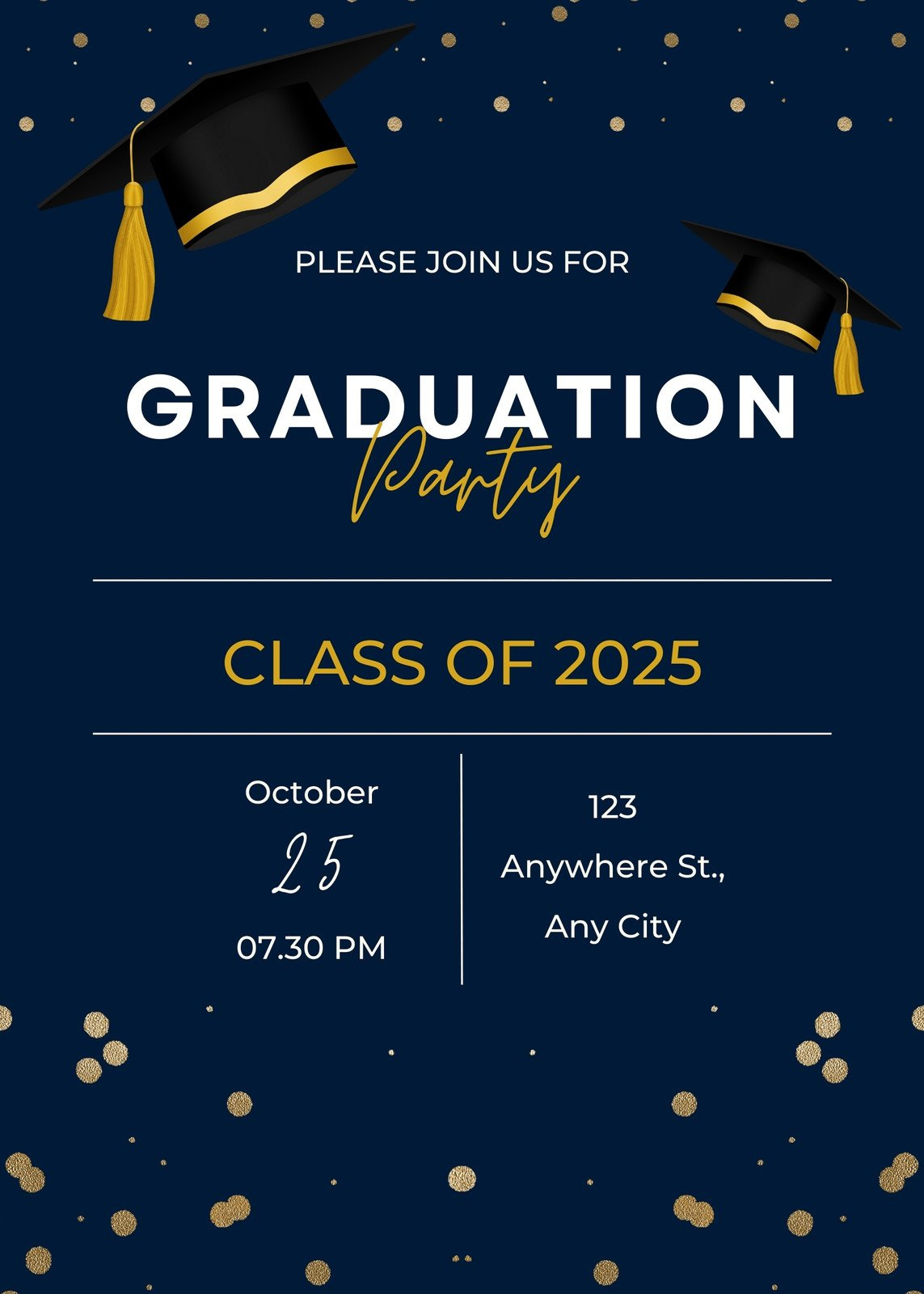 Page 3 - Free Custom Printable Graduation Invitation Templates | Canva with Free Printable Graduation Invitation Templates
