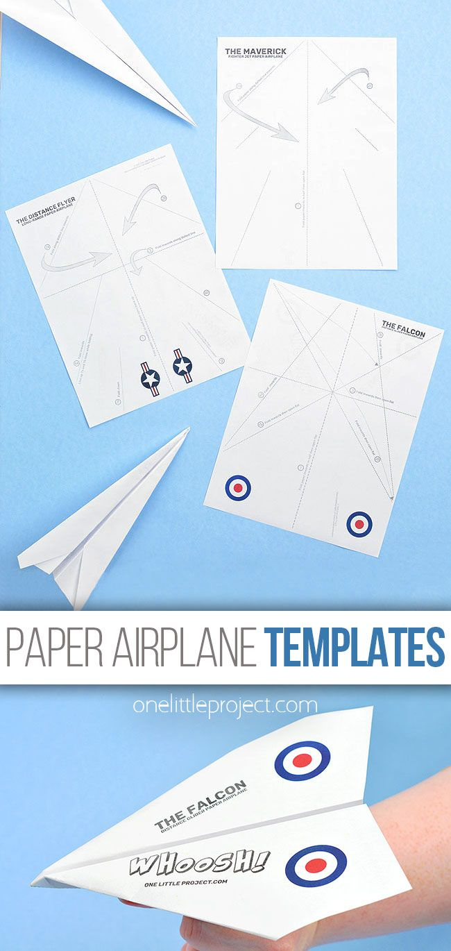 Paper Airplane Template | Free Printable Paper Airplane Templates with Free Printable Paper Plane Templates