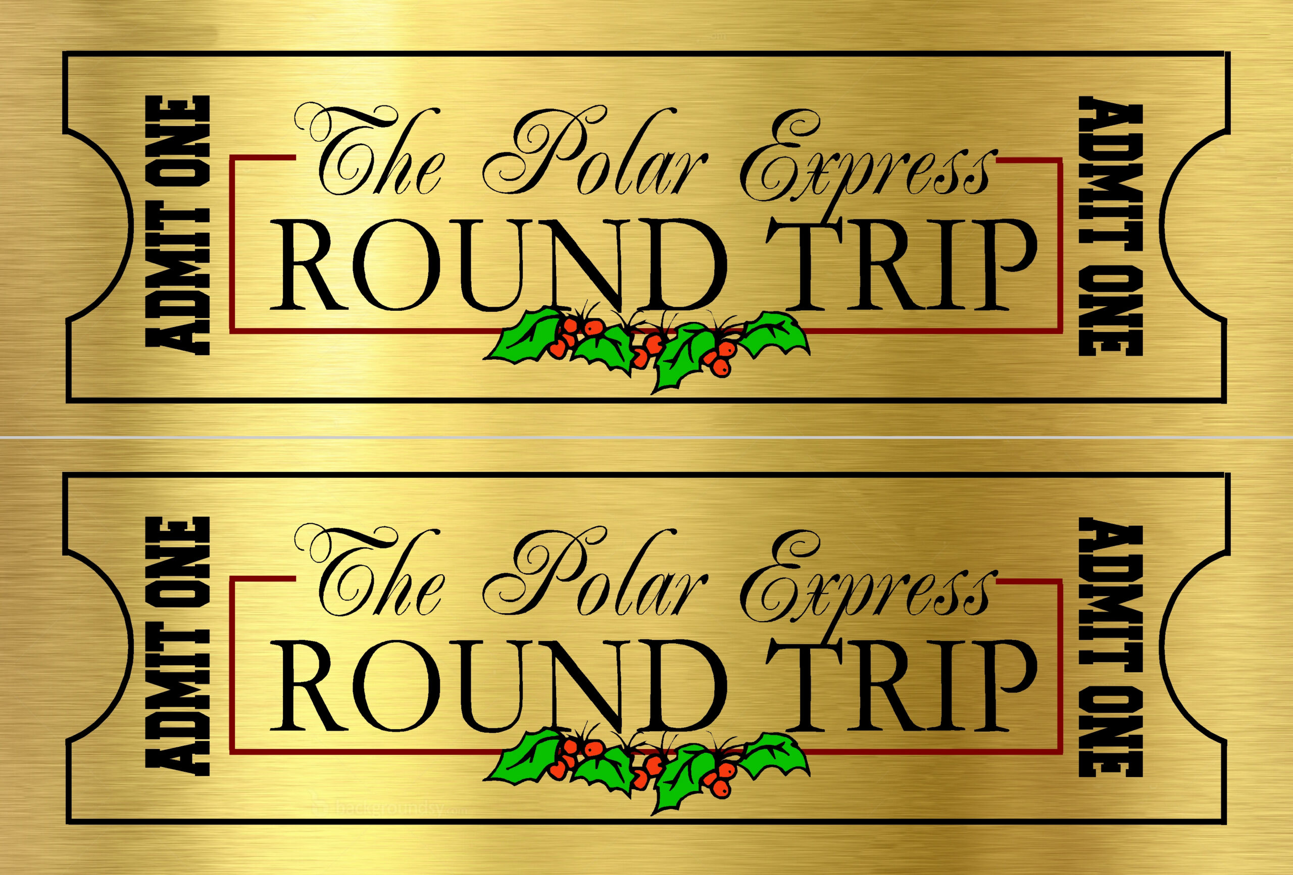 Polar Express Ticket – The Idea Door regarding Polar Express Golden Ticket Printable
