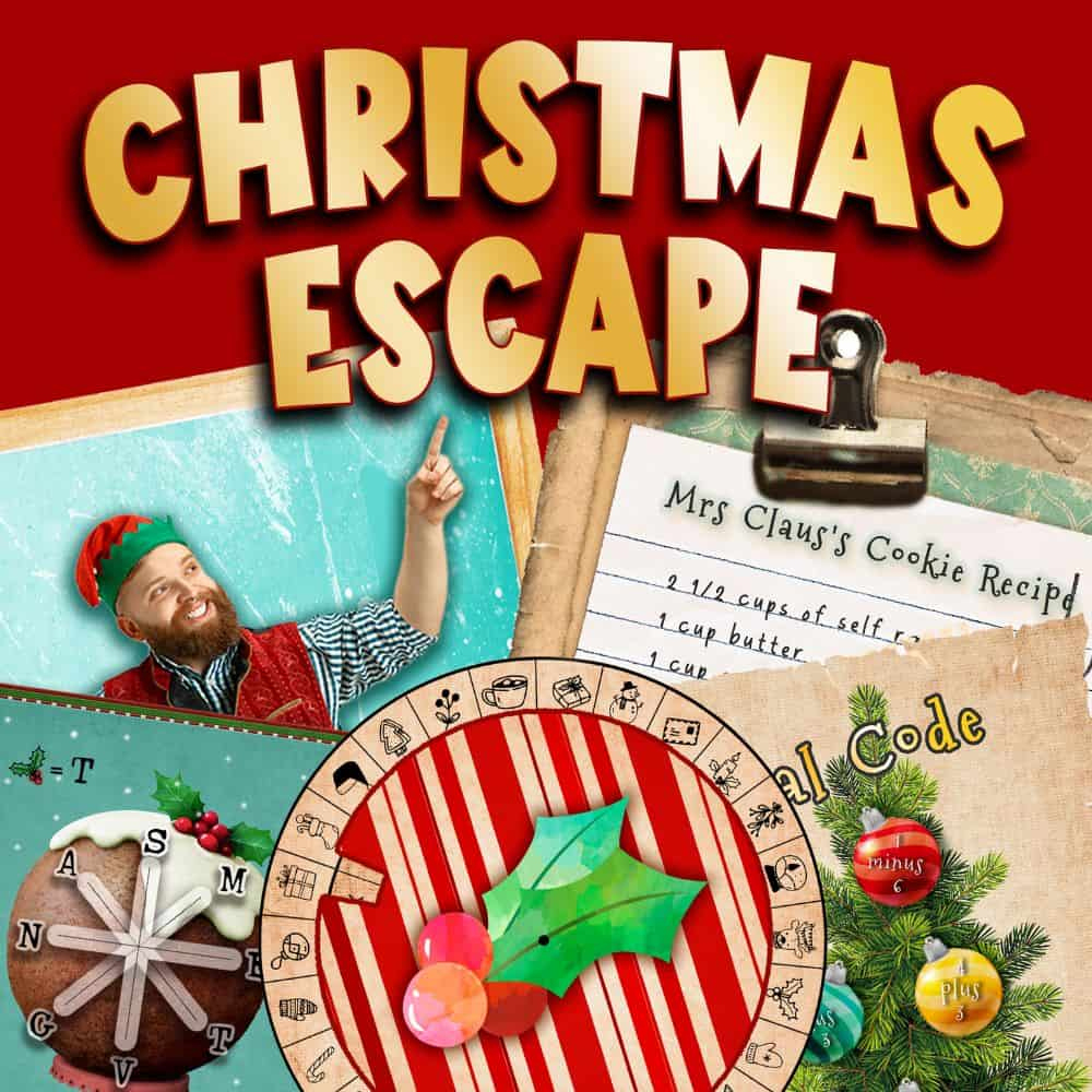 Printable Christmas Family Escape Room Game - Lock Paper Escape with regard to Free Christmas Escape Room Printable