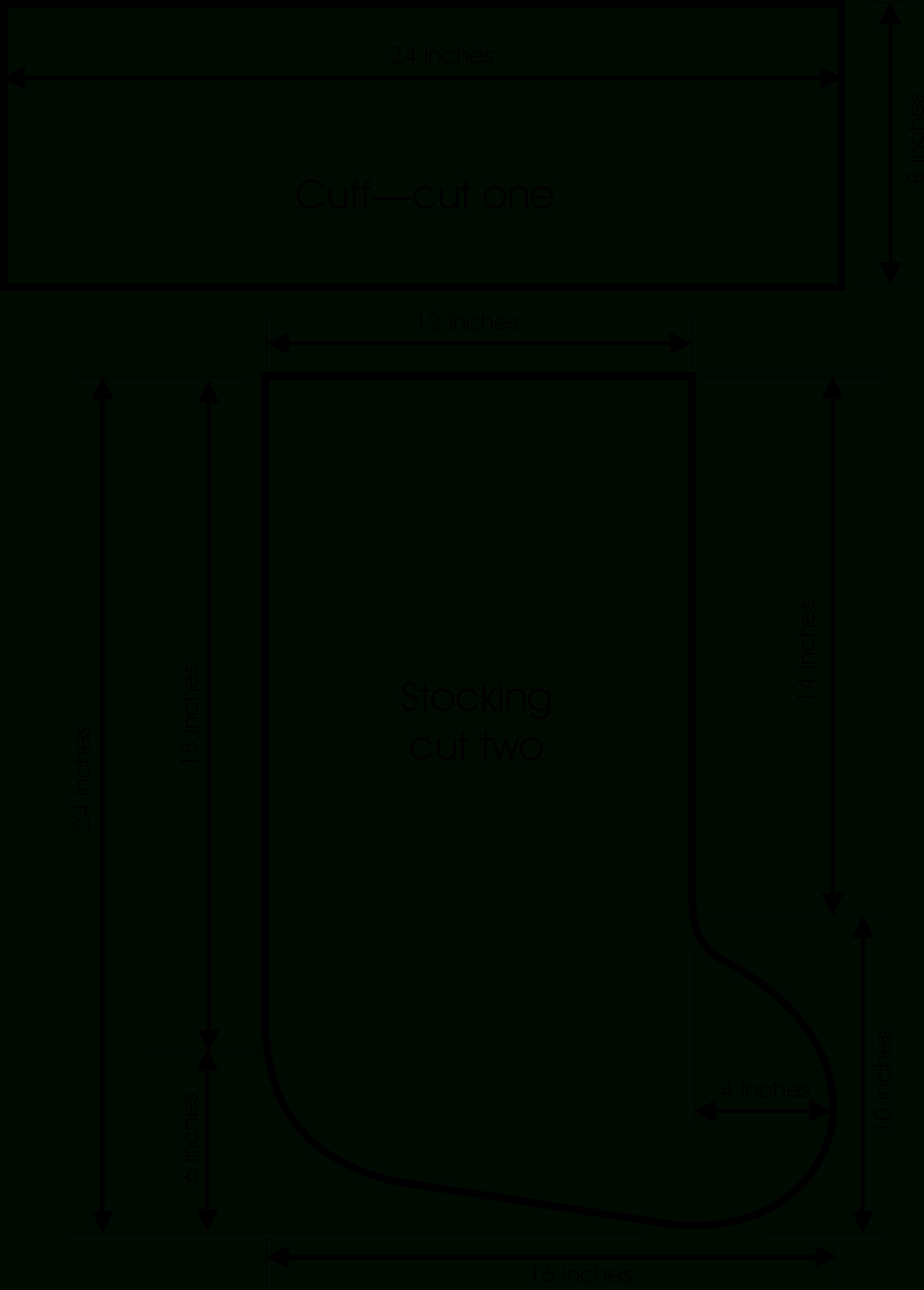 Printable Christmas Stocking Pattern - Printable Party Favors with regard to Template Print Free Printable Christmas Stocking Pattern