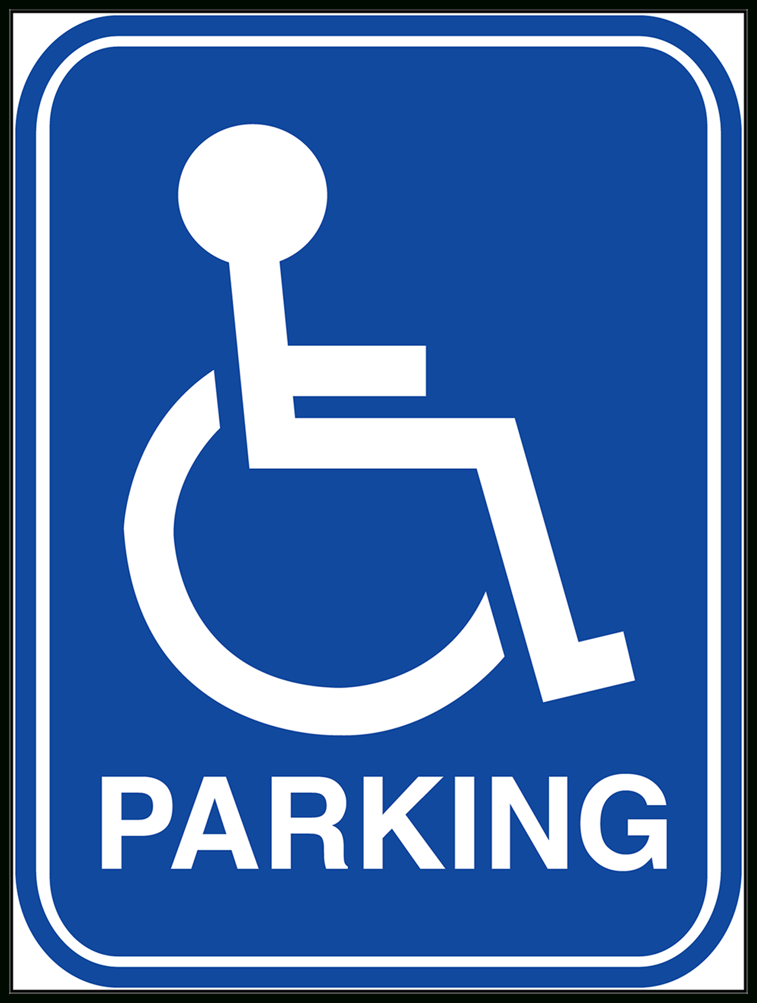 Printable Disabled Parking Sign - Printable Party Favors inside Handicap Parking Sign Printable Free