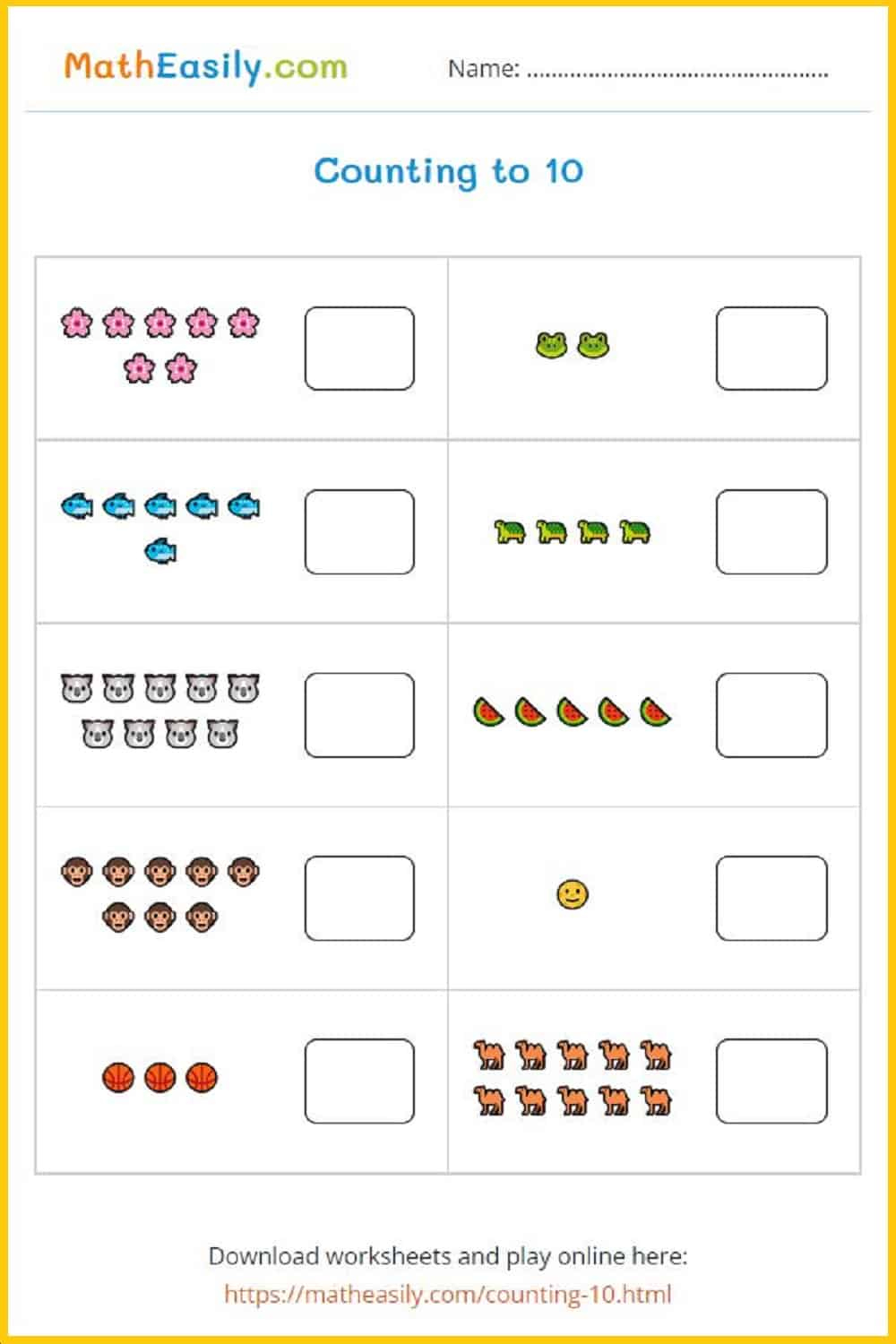 Printable Kindergarten Math Worksheets Pdf | Free Download inside Printable Math Worksheets For Kindergarten