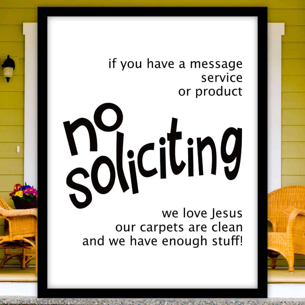 Printable No Soliciting Sign - Sunshine And Rainy Days with No Soliciting Sign Free Printable