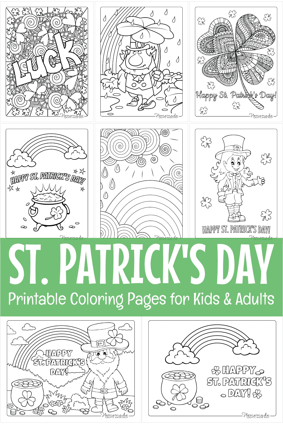 Printable St Patrick'S Day Coloring Pages (Free Pdf) within Free Printable St Patrick's Day Activity Sheets