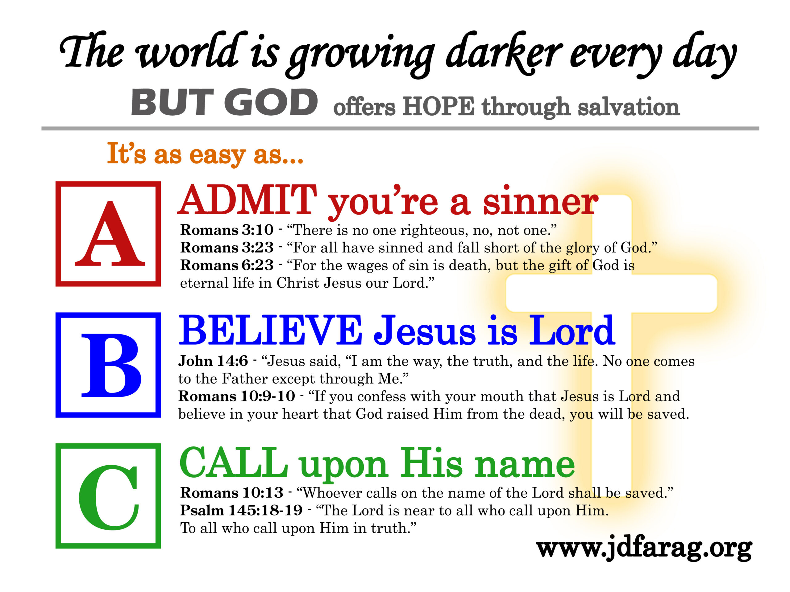 Printable Tracts intended for Free Printable Abc Of Salvation Printable