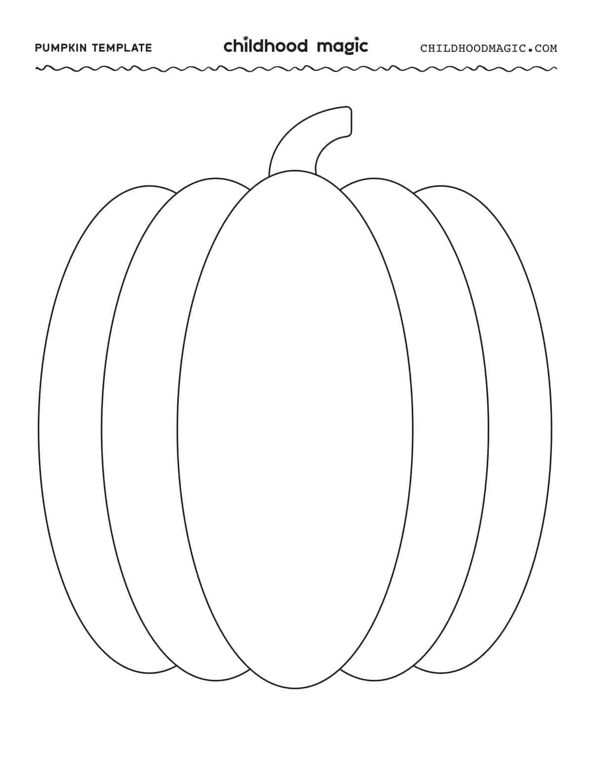 Pumpkin Outline - Childhood Magic within Printable Cut Out Pumpkin Template