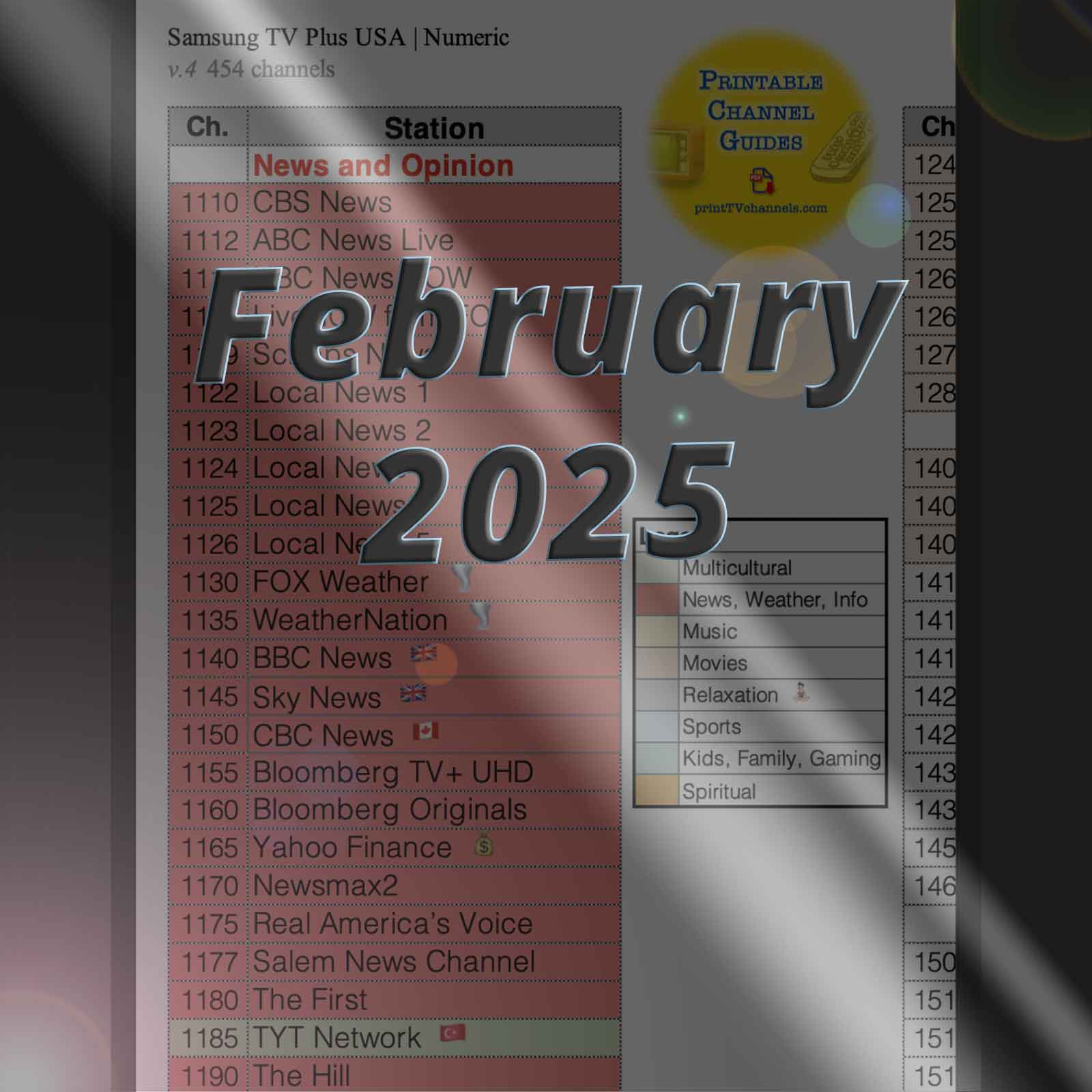 Samsung Tv Channels Lineup -Station - Printable Pdf pertaining to Samsung Plus Tv Channel List Printable