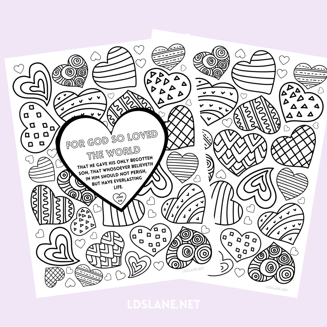 Scripture Coloring Page - John 3:16 in Printable John 3:16 Activity Sheet