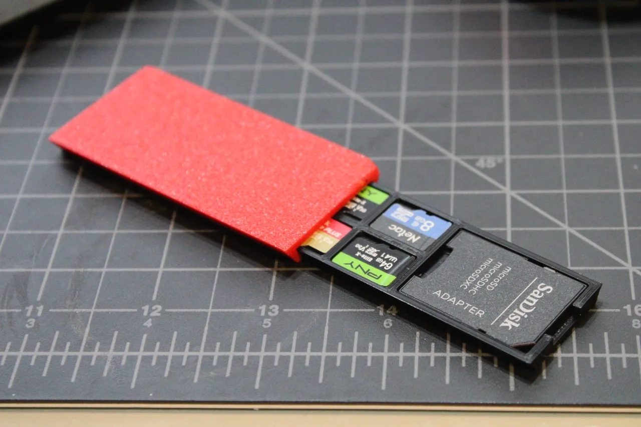 Sd Card Holder Von Clippy923 | Kostenloses Stl-Modell with 3d Printable Sd Card Holder