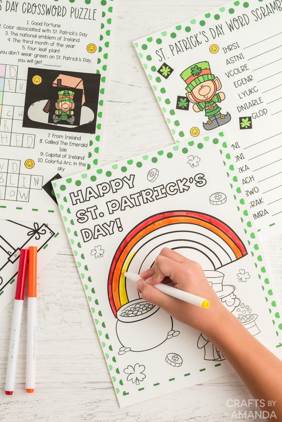St. Patrick'S Day Activity Sheets - Craftsamanda - Free Printables within St Patricks Day Crafts For Toddlers Printable