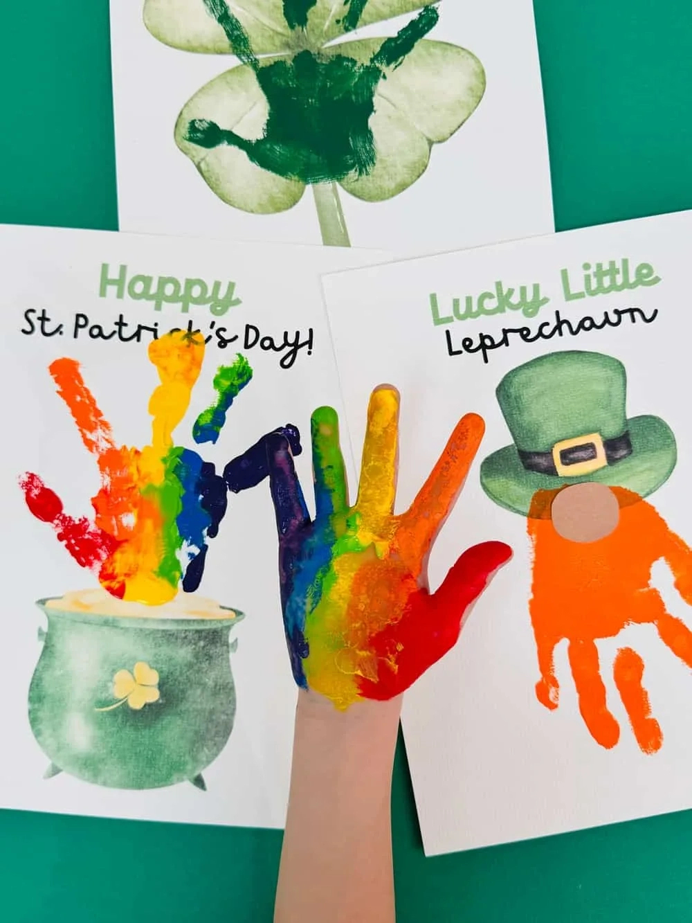 St. Patrick'S Day Handprint Art With Printable Templates pertaining to St Patricks Day Crafts For Toddlers Printable