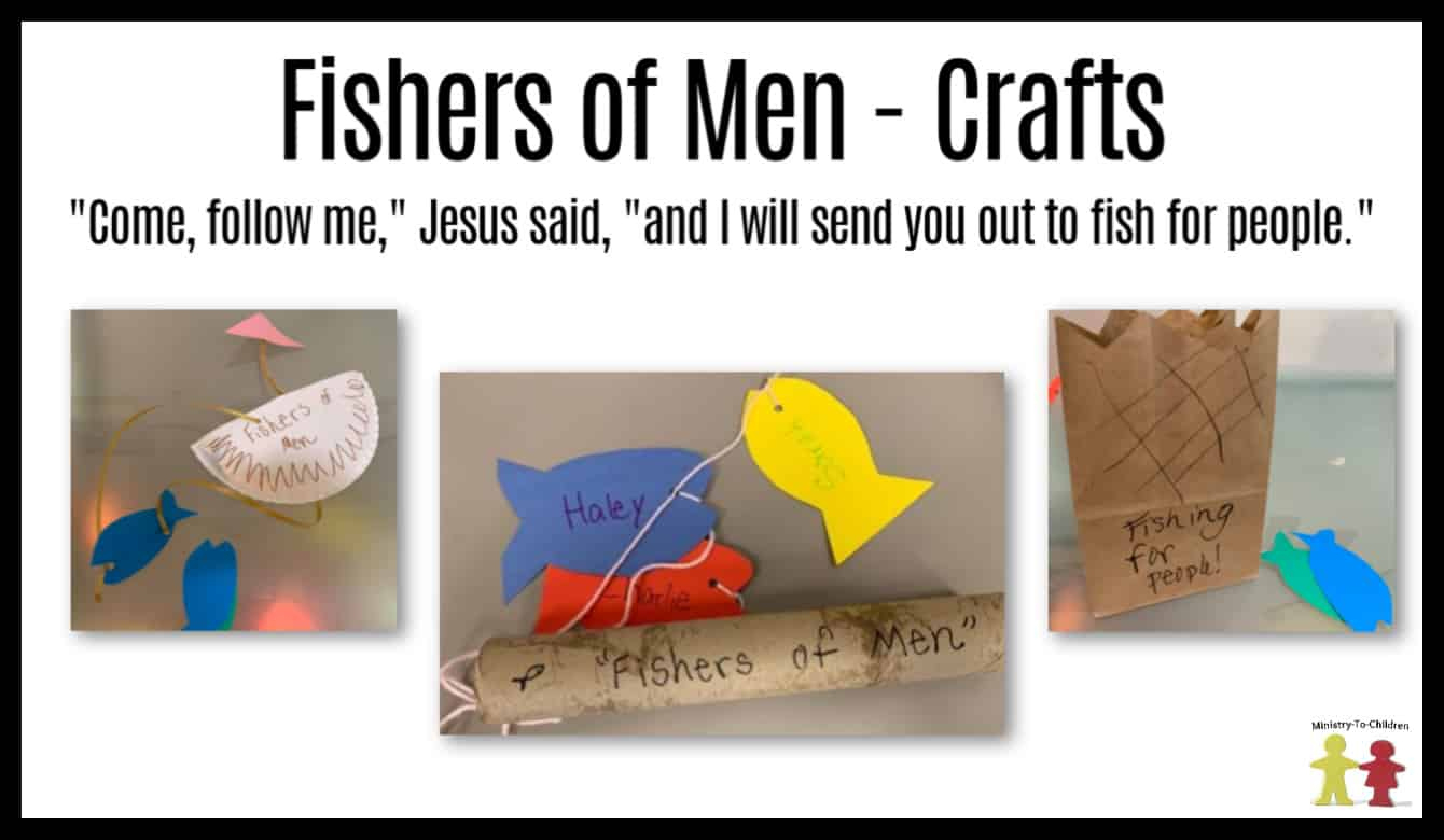 Sunday School Crafts On "Fishers Of Men" For Jesus From Matthew 4 inside Free Printable Fishers Of Men Craft