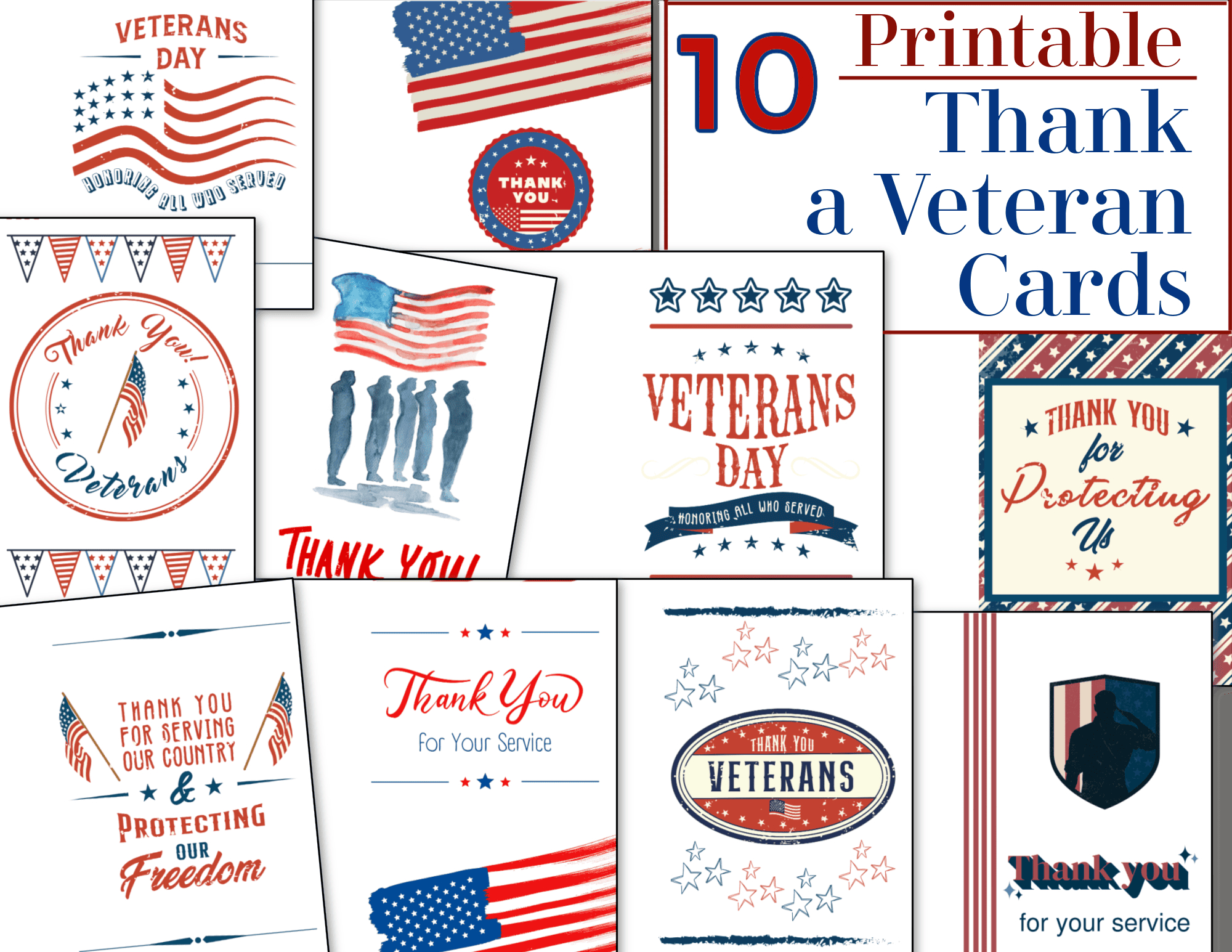 Thank A Veteran Cards - Free Printable - Organized 31 with Veterans Thank You Cards Free Printable