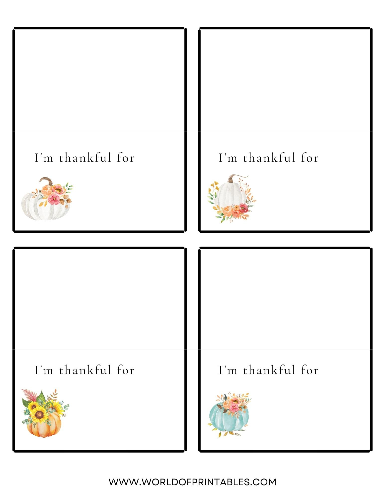 Thanksgiving Place Cards | Free Printables - Just Customize & Print! inside Thanksgiving Place Cards Free Printable