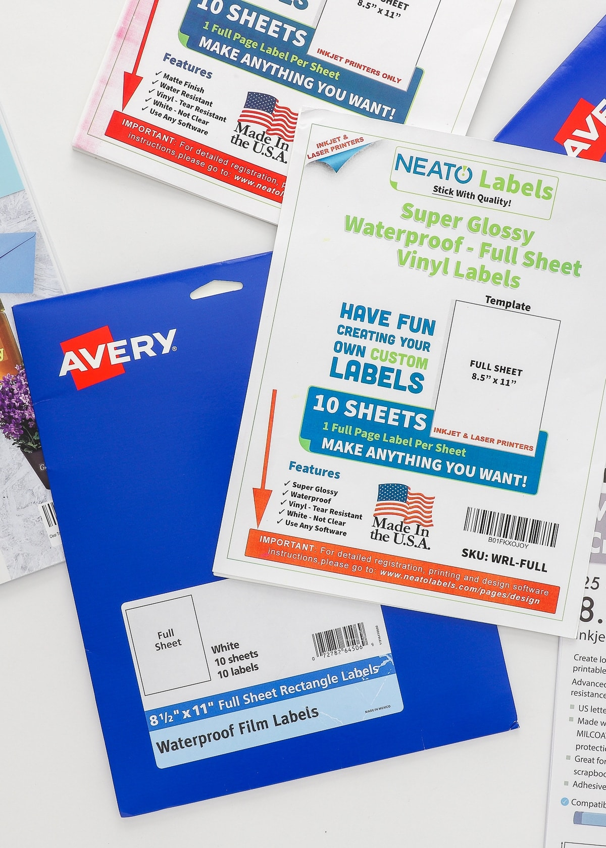 The Best Waterproof Sticker Papers For Making Labels & Decals regarding Waterproof Printable Vinyl For Car Decals