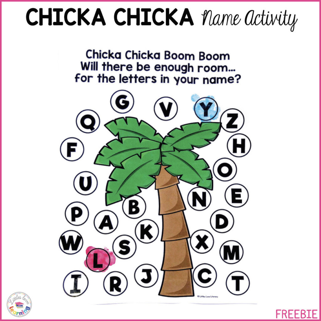 The Most Fun Chicka Chicka Boom Boom Activities (+ Freebie inside Free Printable Chicka Chicka Boom Boom Worksheets