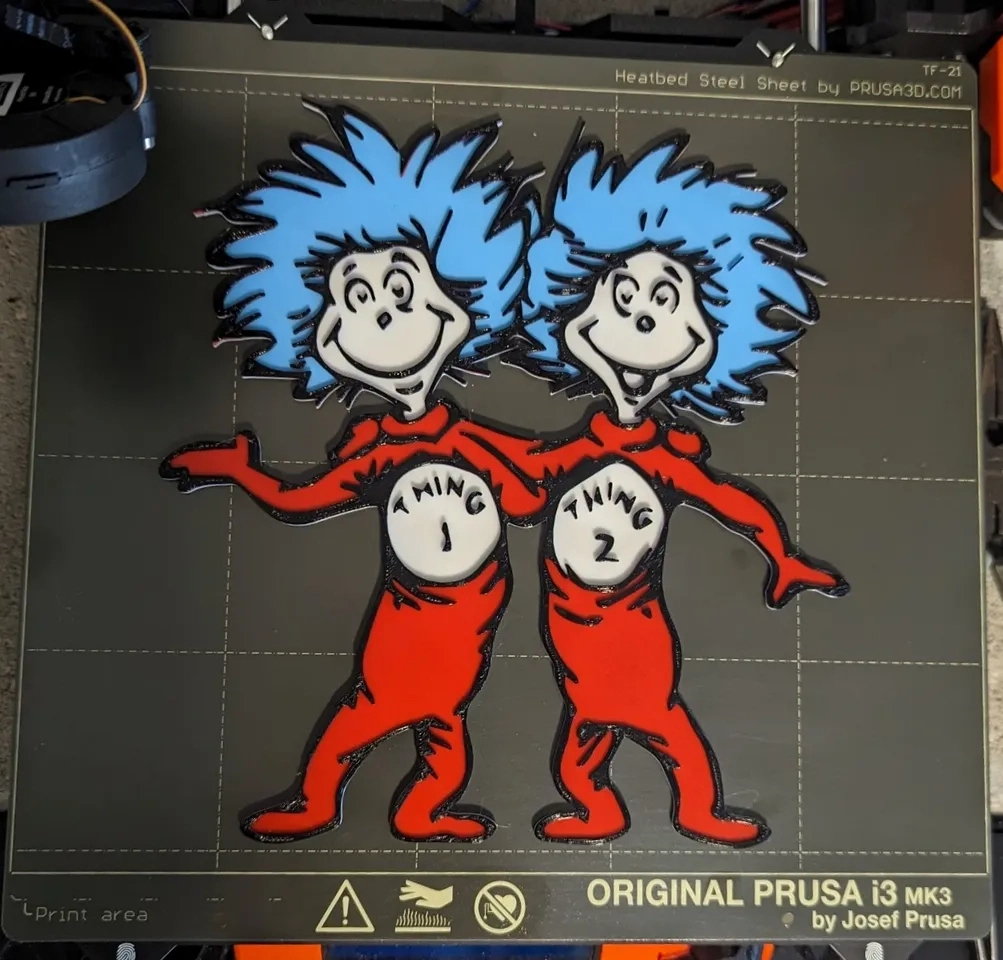 Thing 1 And Thing 2Imagine That | Download Free Stl Model with regard to Thing 1 Thing 2 Printables