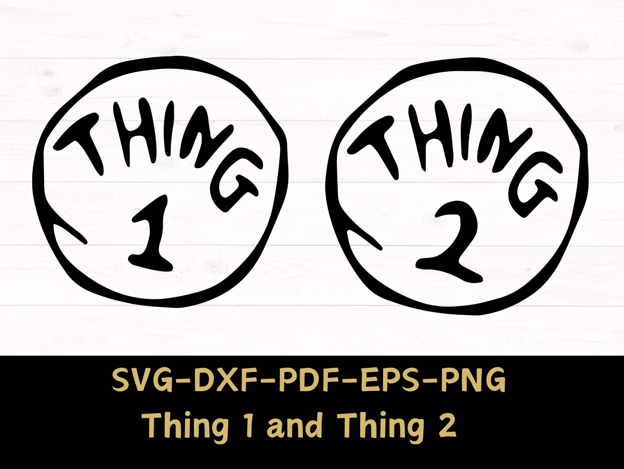 Thing 2 Pdf - Etsy throughout Thing 1 Thing 2 Printables