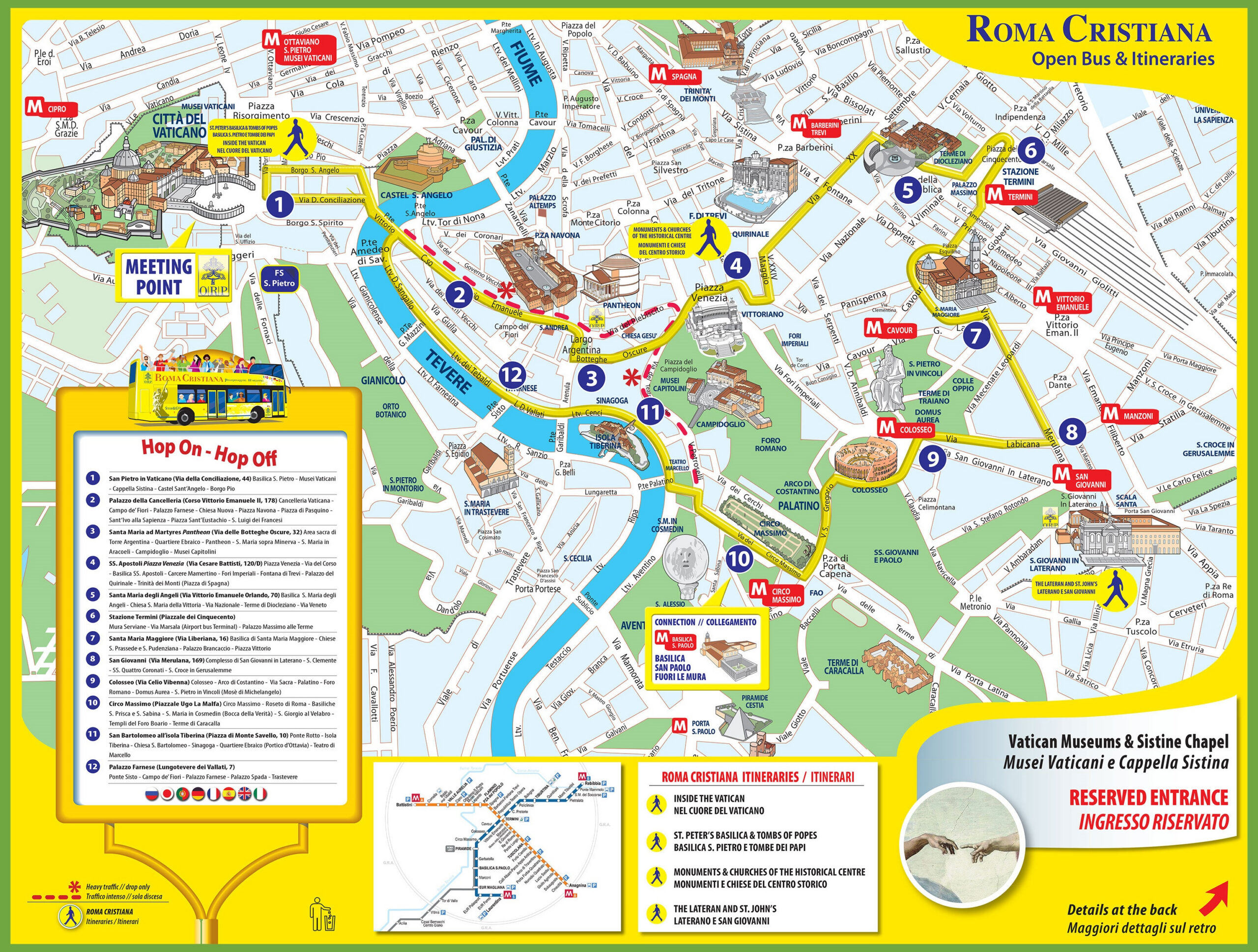 Tourist Map Of Rome City Centre - Ontheworldmap pertaining to Printable City Map of Rome Italy