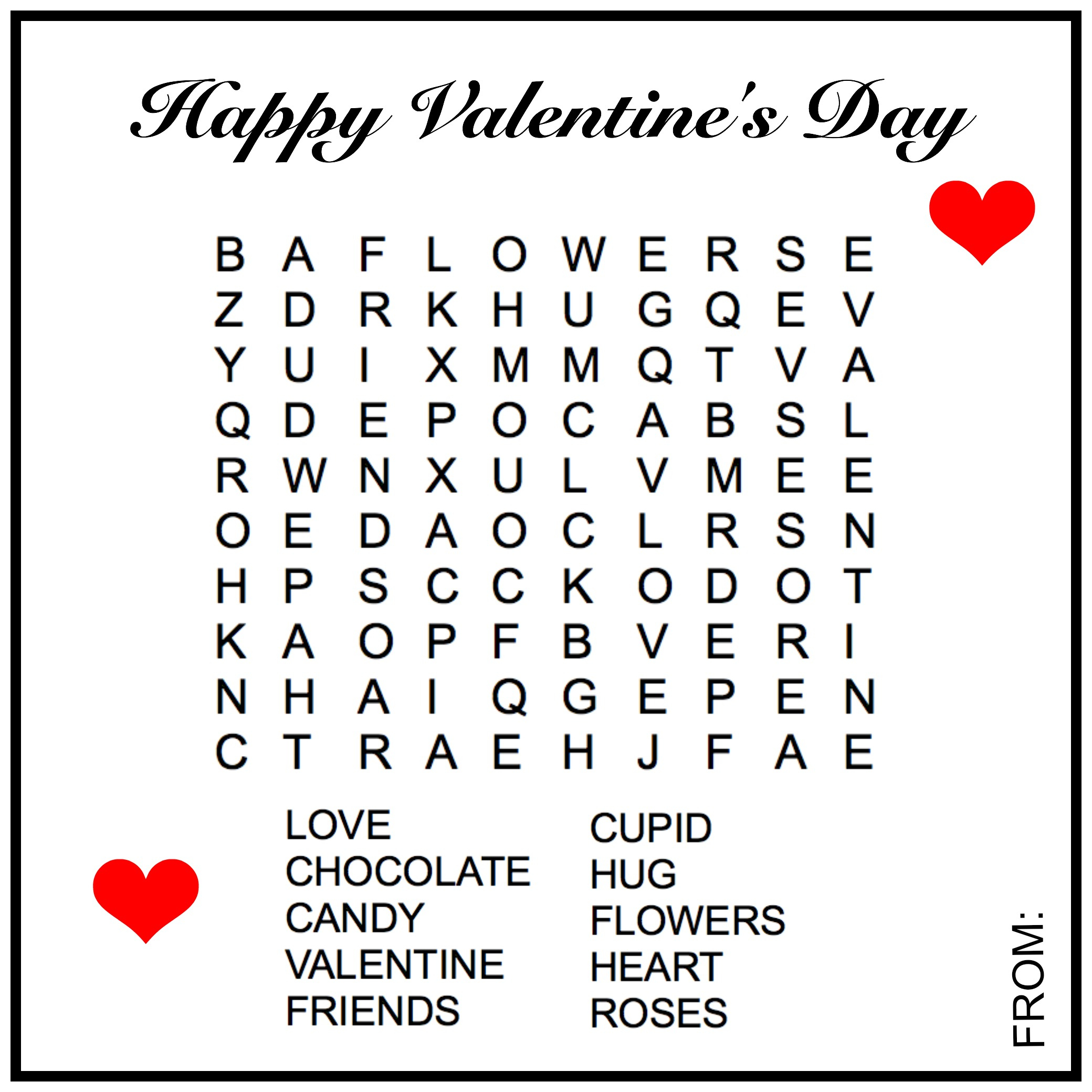 Valentine Word Search - Mountain Laurel Federal Credit Union inside Free Printable Valentine's Day Word Search