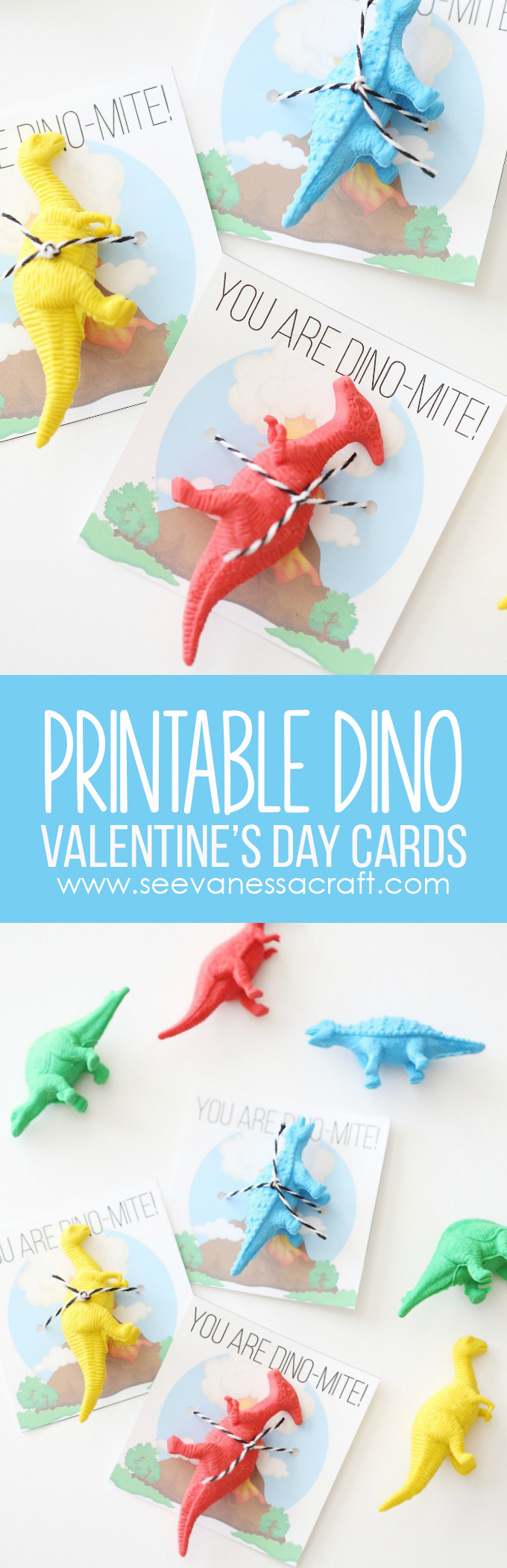 Valentine'S Day: Printable Dinosaur Cards For Kids - See Vanessa Craft with Free Printable Dinosaur Valentine Cards