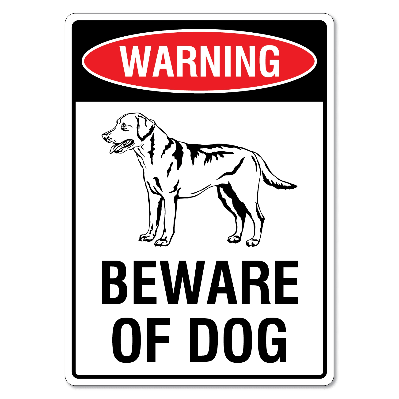 Warning Beware Of Dog Sign - Labrador - The Signmaker within Beware of Dog Printable Sign