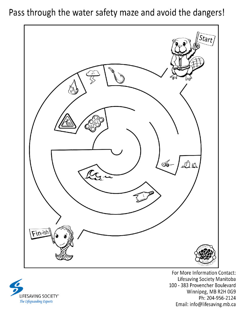 Water Smart Activities – Lifesaving Society Manitoba regarding Free Printable Water Safety Worksheets