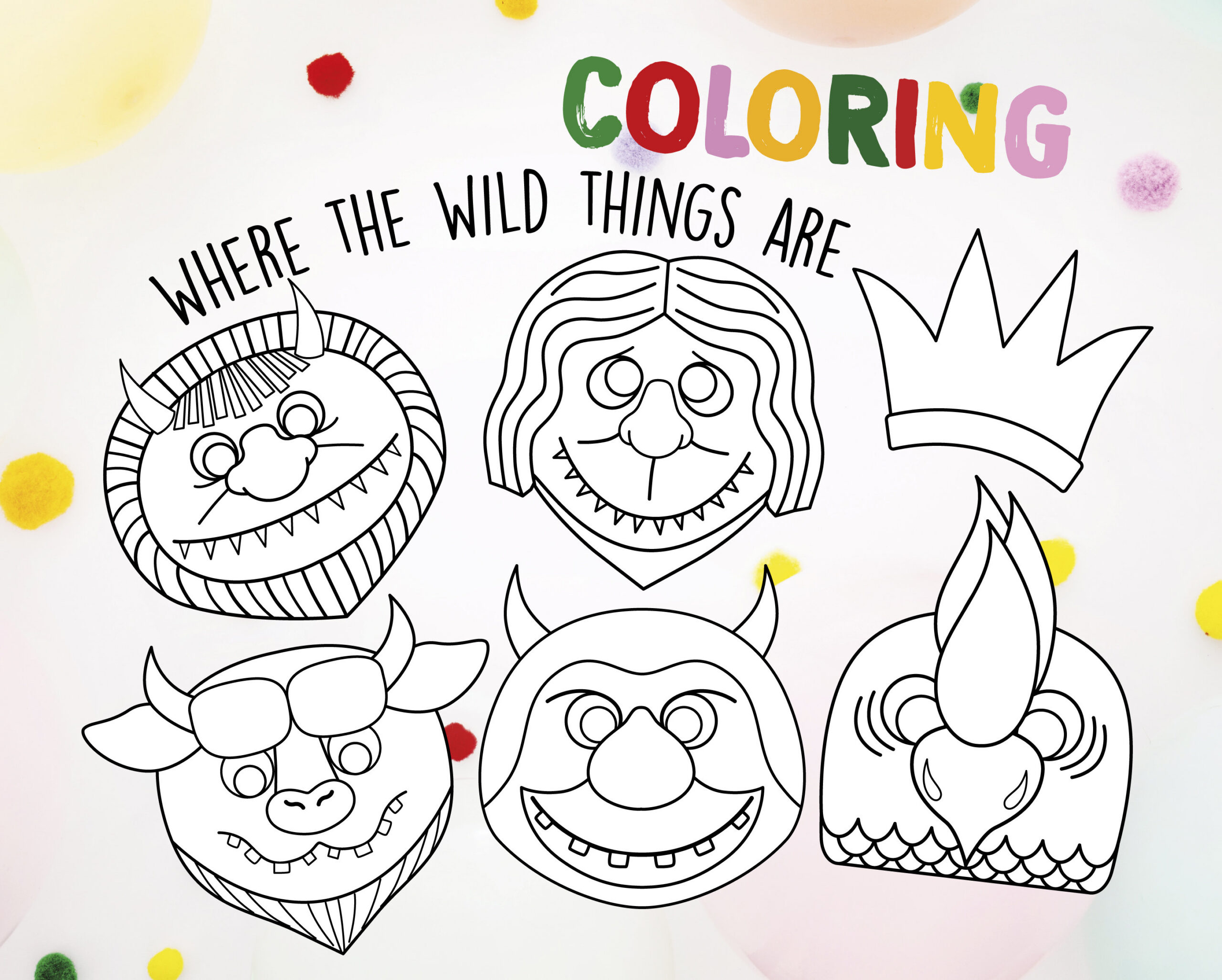 Where The Wild Things Are, Coloring, Where The Wild Things Are regarding Where the Wild Things Are Printables