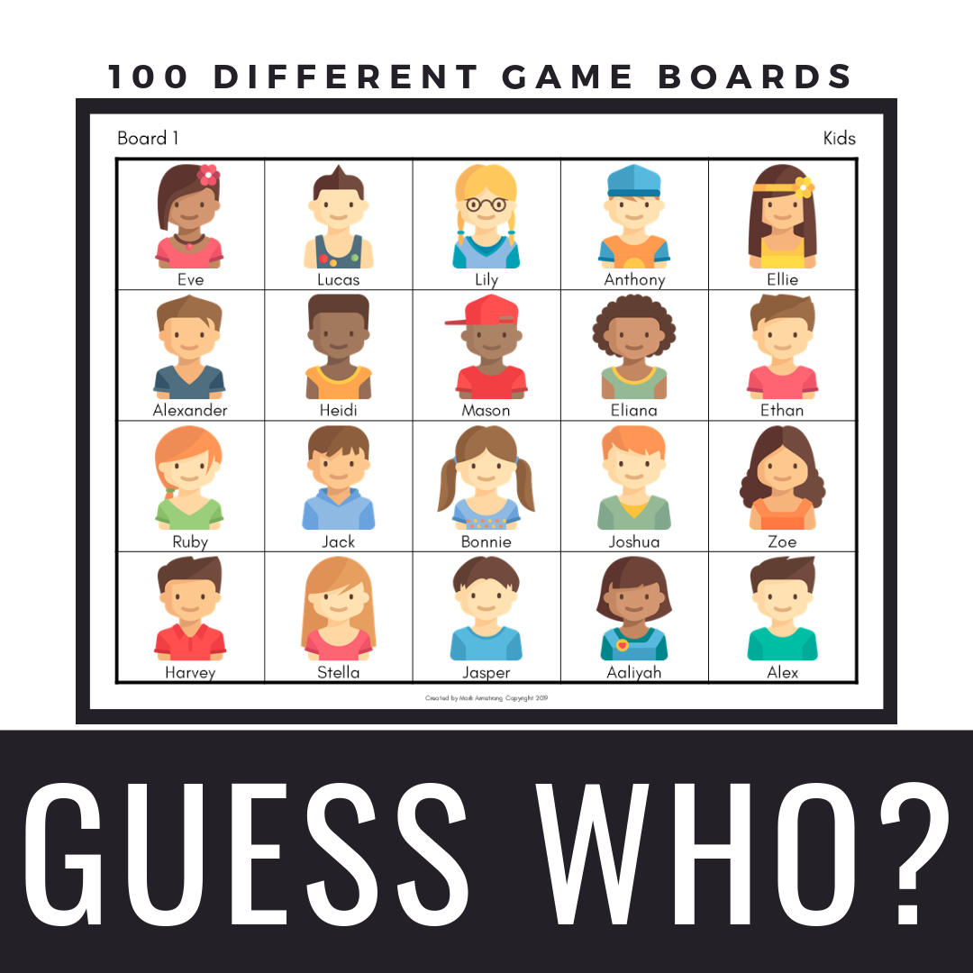 Who Hasbro Characters Free Guess Who Printable Character regarding Guess Who Game Printable Character Sheets