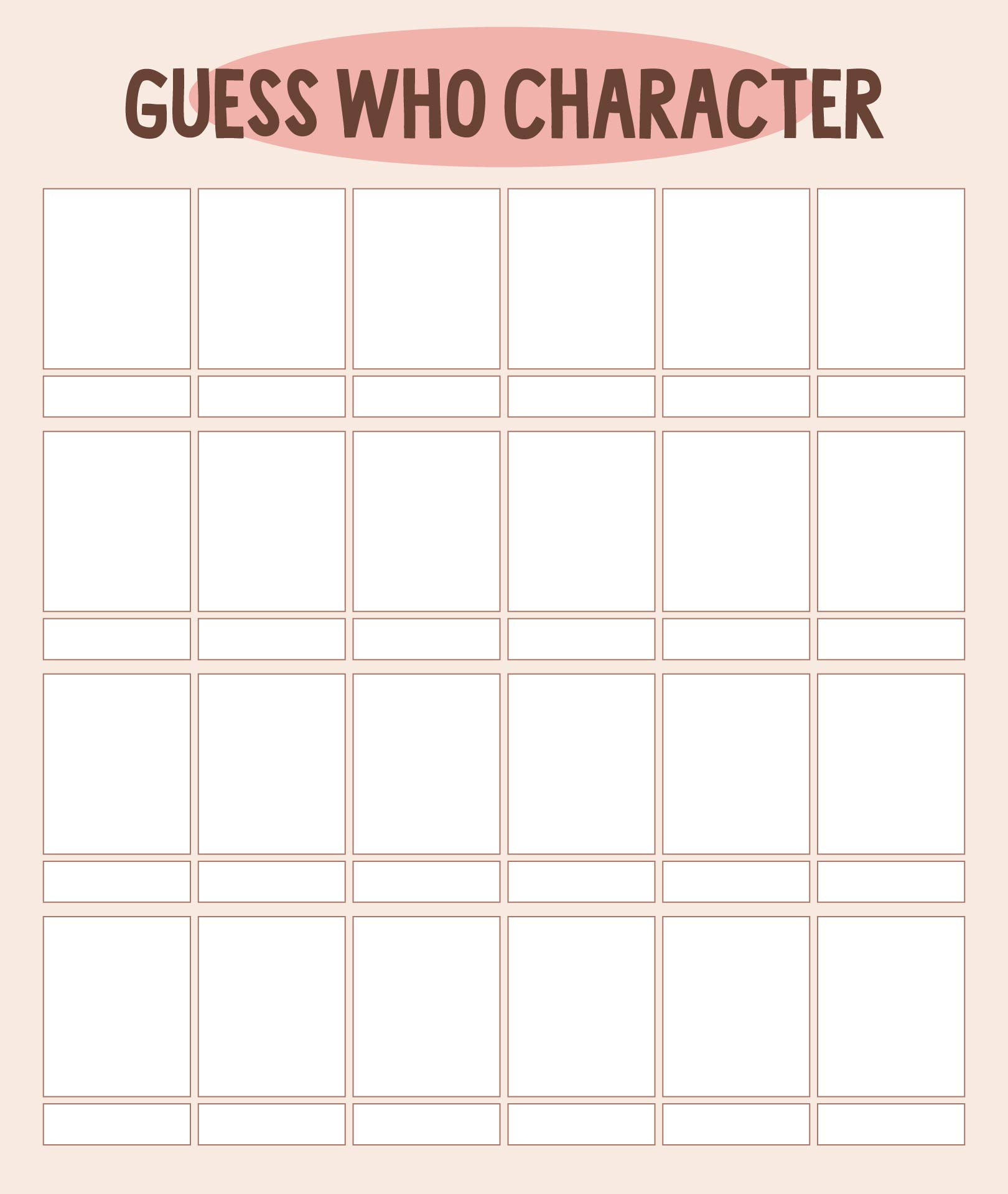 Who Hasbro Characters Free Guess Who Printable Character Sheets intended for Guess Who Game Printable Character Sheets