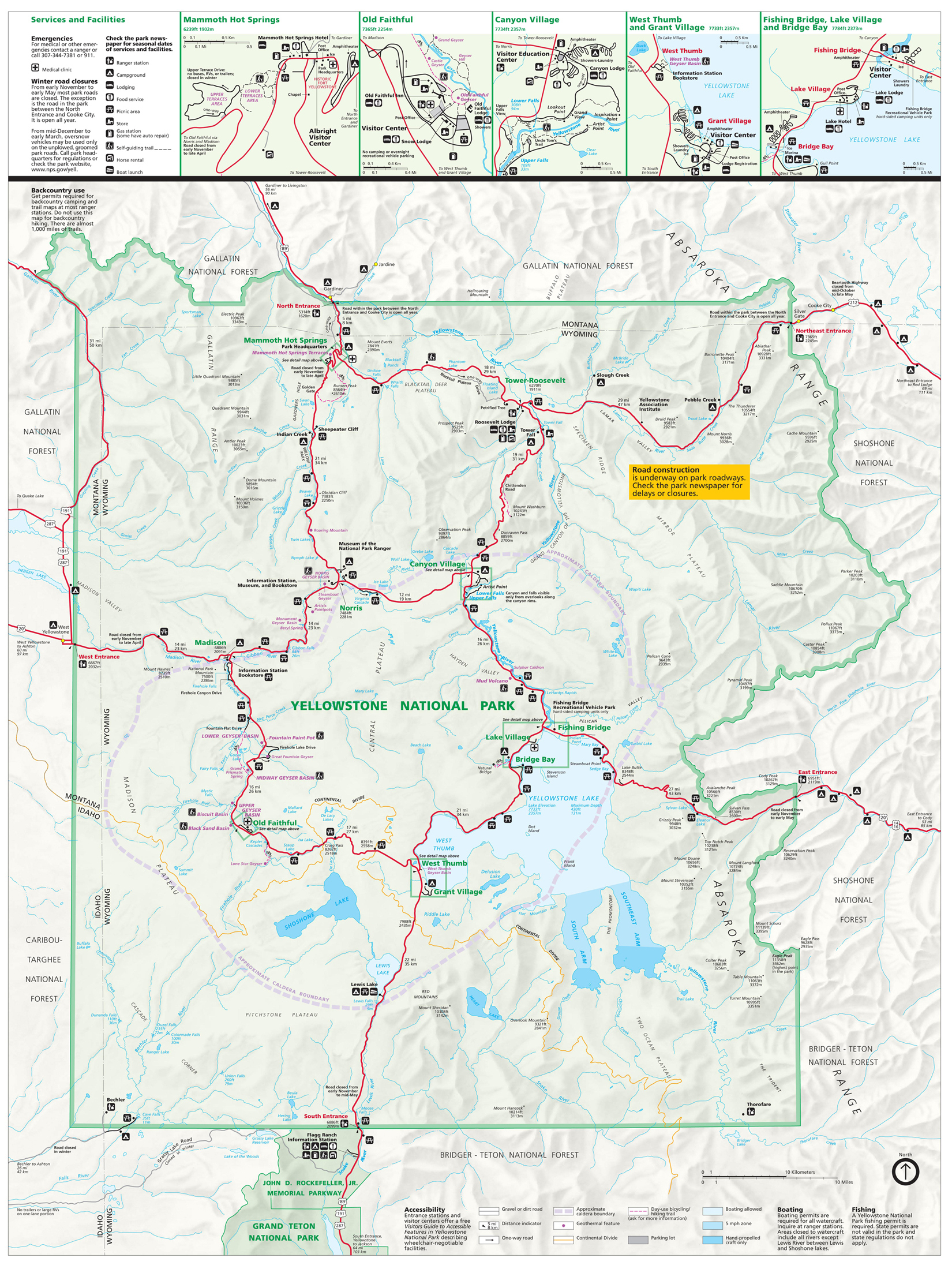 Yellowstone National Park Tourist Map ~ Yellowstone Up Close And with regard to Printable Map of Yellowstone National Park